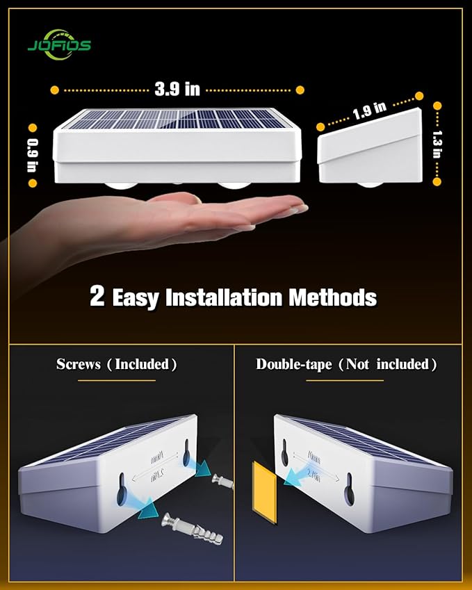 Solar Fence Lights 8 Pack, 50 Lumens Outdoor Fence Solar Lights - Image 5