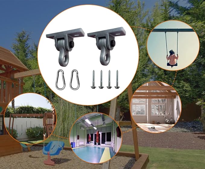 Heavy Duty Bronze Swing Hangers Screws Bolts Included Over 5000 lb Capacity - Image 3