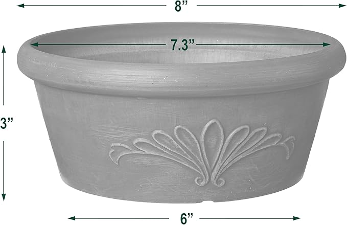 Arcadia Garden Products PSW TA20DC Plastic/Stone/Wood Composite Bulb Pan – No - Image 4