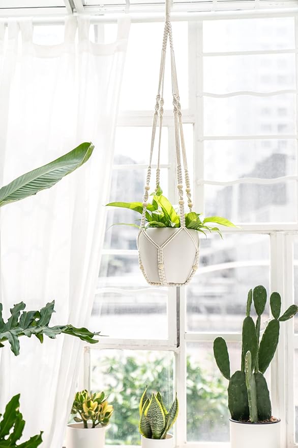 Mkono 43 Inch Macrame Plant Hanger Large - Image 7