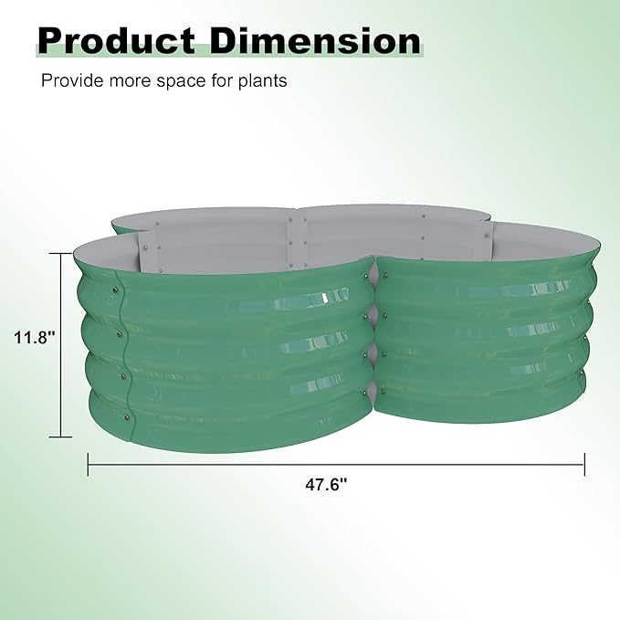 2-Pack Galvanized Raised Garden Bed, Veggies & Flowers. Rust-Resistant Raised - Image 2