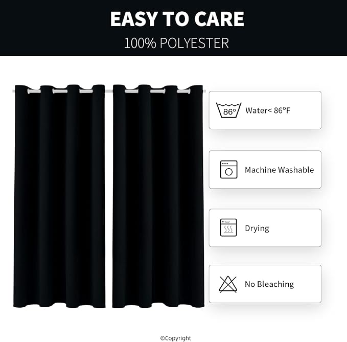 Outdoor Indoor Curtains W52 x L108 - Image 6