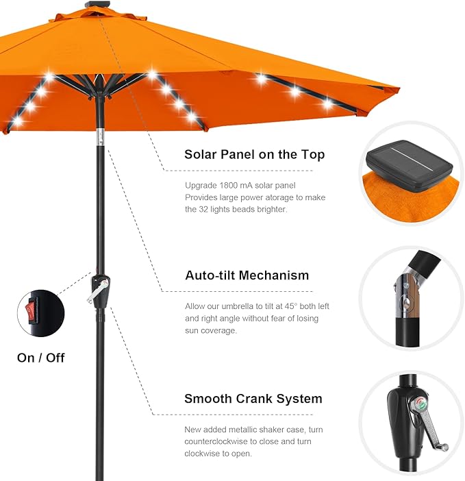 ABCCANOPY Durable Solar Led Patio Umbrellas - Image 6