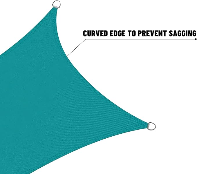 LOVE STORY Triangle 11'x11'x11' Waterproof Sun Shade Sail Canopy UV Block - Image 7