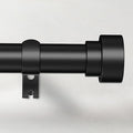 Time Forest Black Curtain Rods for Windows 32 to 120 Inch, 1 Inch Diameter by TimeForest