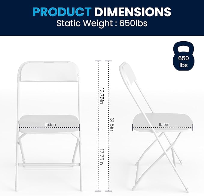 Flash Furniture Hercules Series Plastic Folding Chairs - Image 3