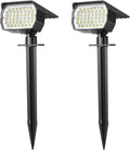Solar Spot Lights Outdoor Waterproof IP65, 2 Pack Landscape Spotlights by WENATY
