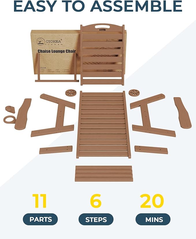 Ciokea Lounge Chair Outdoor, Oversized Chaise Lounge Chair - Image 7