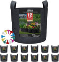 JERIA 12-Pack 20 Gallon Grow Bags, 300G Thickened Nonwoven Garden Pots by JERIA