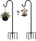 Shepherd Hooks for Outdoor, 2 Pack 62 Inch Bird Feeder Pole by ToyHotels