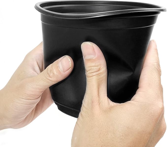 RAOOKIF 100 Pack Nursery Pots, 4 5 6 Inch Nursery Pot - Image 3