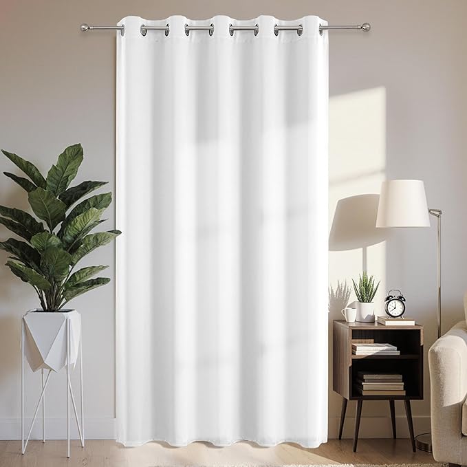 Joydeco Blackout Patio Sliding Door Curtains 90 Inches Long, Grommet Privacy by JOYDECO