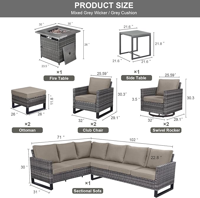 Patio Sectional Furniture Set - Image 3