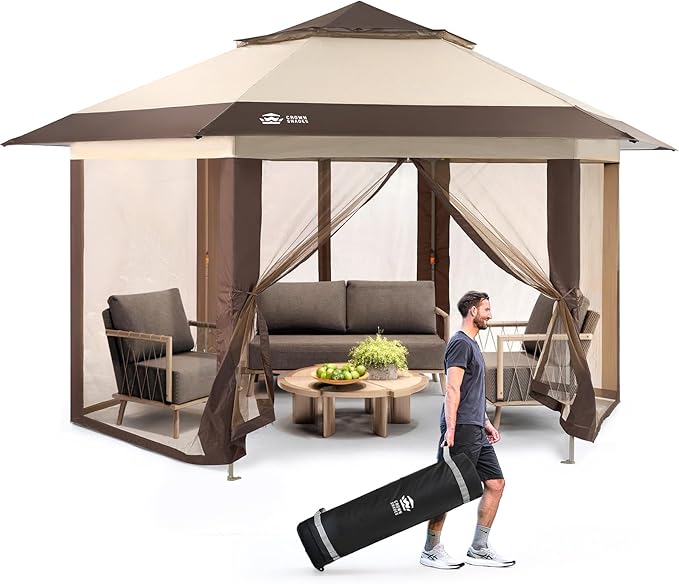 CROWN SHADES 12x12 Pop Up Gazebo by CrownShades
