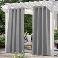 NICETOWN Patio Curtain Outdoor Waterproof, Thermal Insulated Rustproof Blackout by NICETOWN