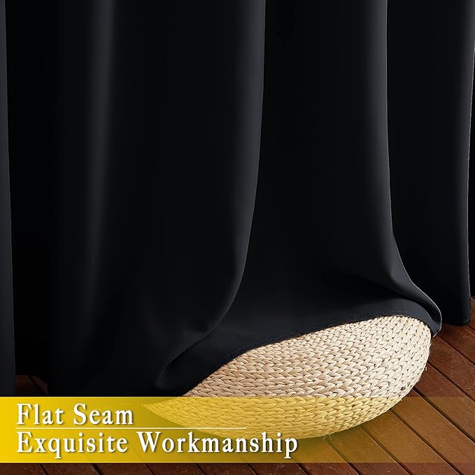 NICETOWN Black Out Curtain for Sliding Glass Door, Grommet Thermal Insulated - Image 7