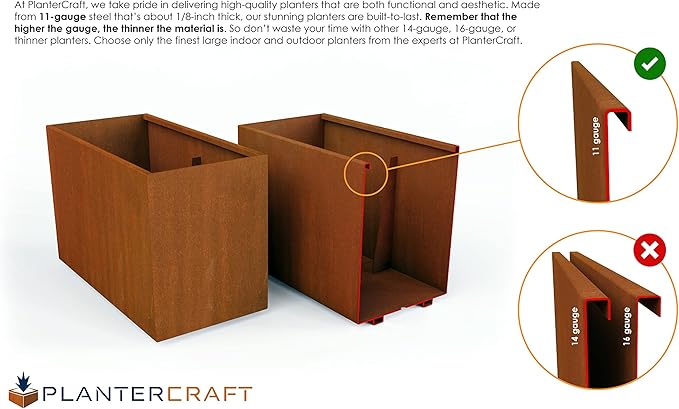 PLANTERCRAFT Extra Large Rectangular Planters - Image 4