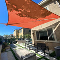 SUNLAX Sun Shade Sail 7' x 13' x 14.8' Terra Red Rectangle Canopy Sail Shade by SUNLAX