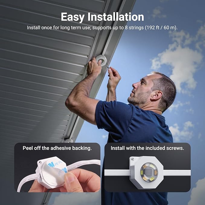 NEEWER 48ft Permanent Outdoor Lights - Image 8