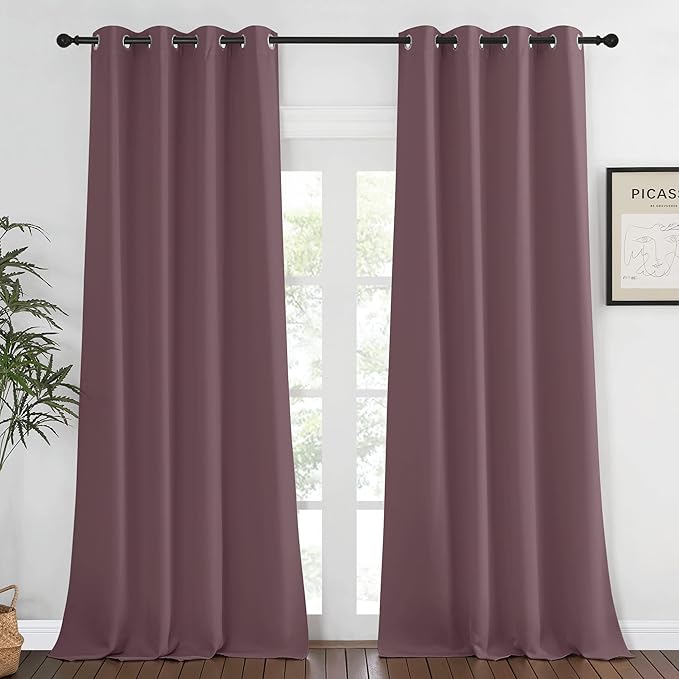 NICETOWN Blackout Living Room Curtain 108 inches Long by NICETOWN