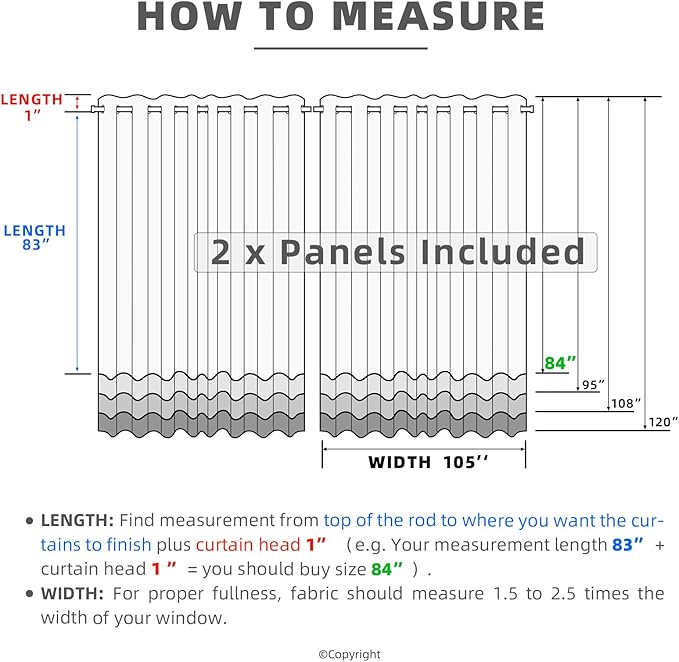 Waterproof Outdoor Curtain W105 x L108 - Image 6