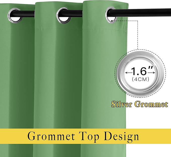 NICETOWN Patio Door Curtain Sound Blocking, Bedroom Privacy Room Divider Curtain - Image 5