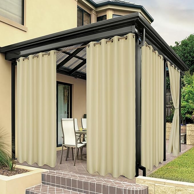 BONZER Waterproof Indoor/Outdoor Curtains by Bonzer