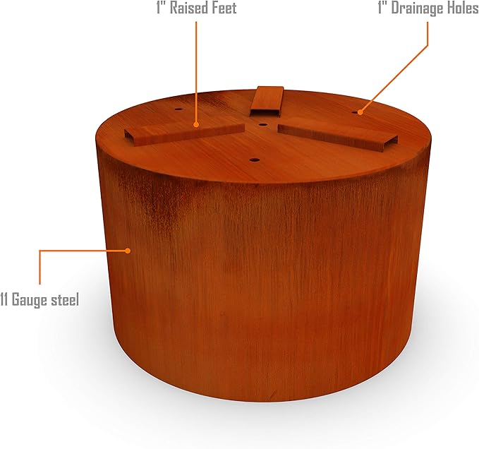 Plantercraft Large Round Corten Steel Planters - Image 3