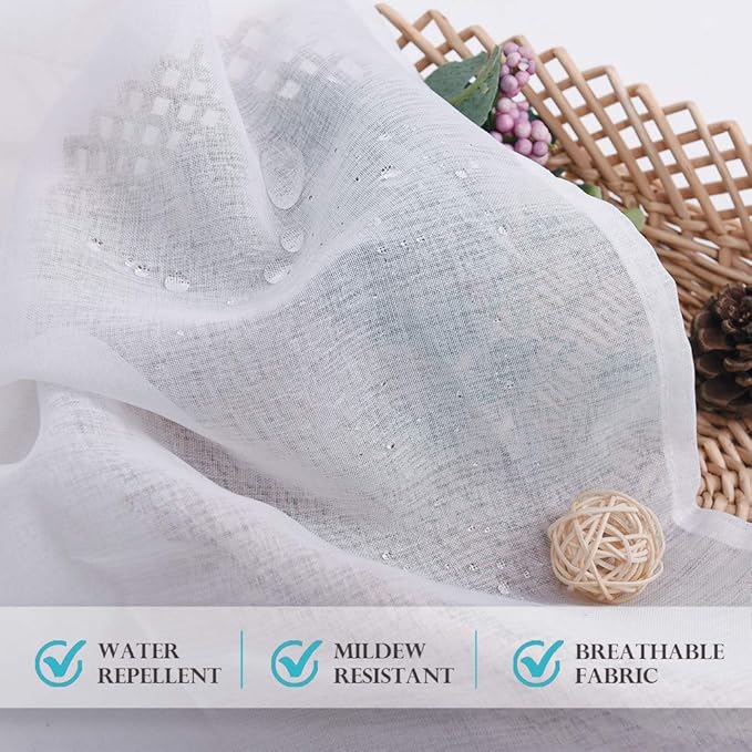 RYB HOME 2 Panels Outdoor Curtains - Image 6