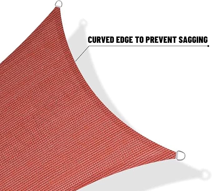 SUNNY GUARD Custom Size 10'x18' Terra Red Sun Shade Sail Rectangle UV Block - Image 7