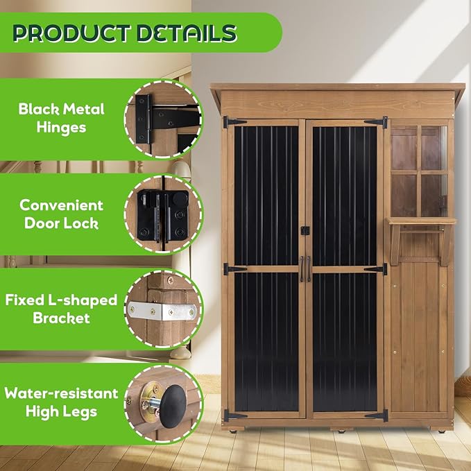 PetsCosset Large Outdoor Storage Cabinet Waterproof - Image 5