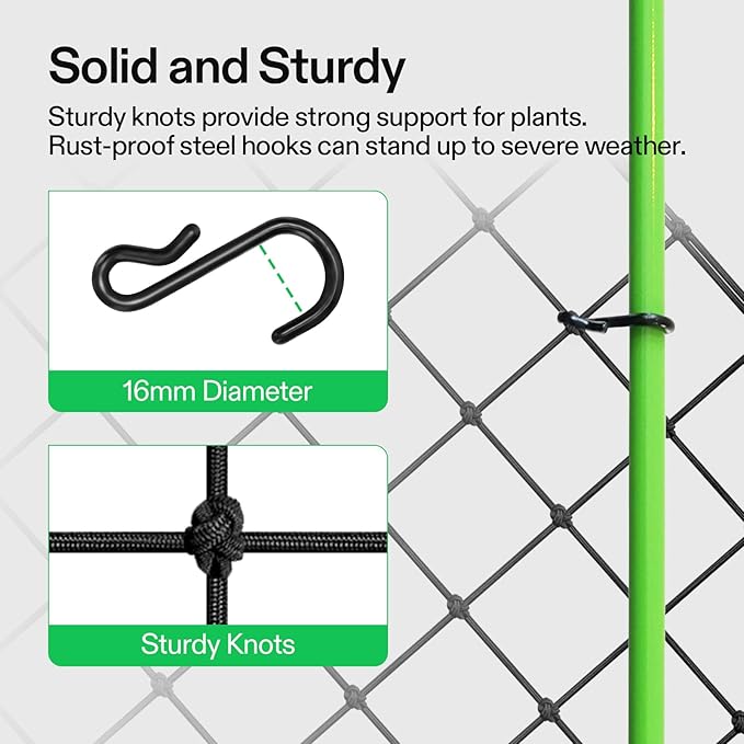 VIVOSUN 4 x 4Ft. Elastic Trellis Netting - Image 4