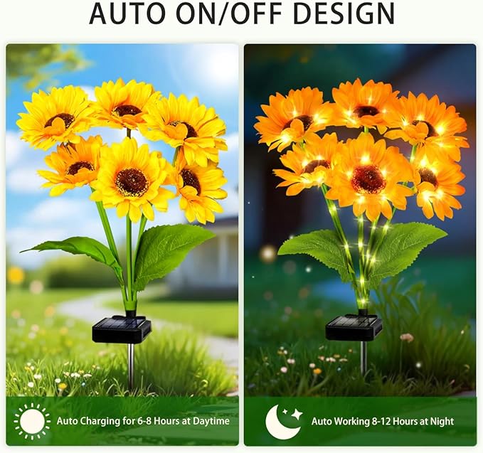 Upgraded Solar Sunflower Lights 1 Pack - Image 7