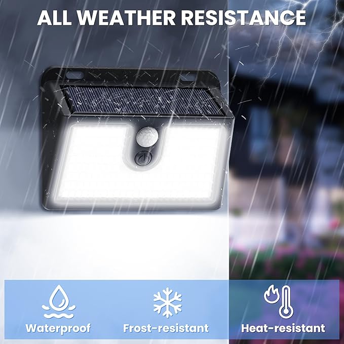 Solar Motion Sensor Outdoor Lights, Super Bright Solar Lights Outdoor Waterproof - Image 5