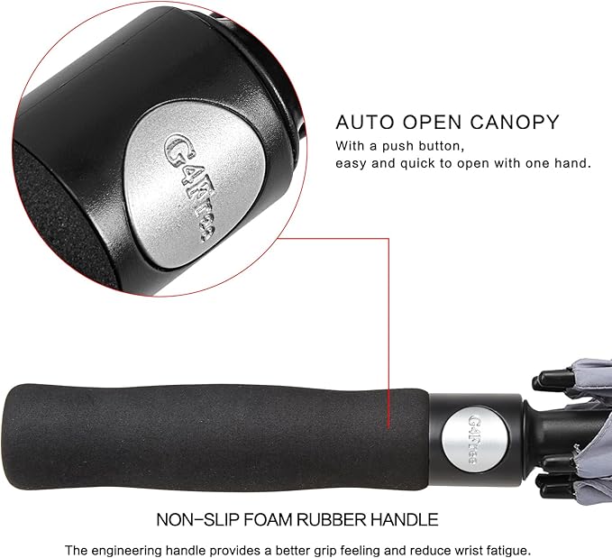 G4Free 47/54/62/68/72 Inch Automatic Open Golf Umbrella Oversize Extra Large - Image 3