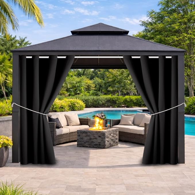 Waterproof Outdoor Curtain W52 x L84 by DivaenCamino