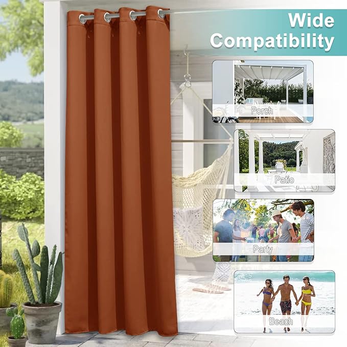 NICETOWN Living Room Curtain Festival Decoration 108" Length? Room Divider Drape - Image 6