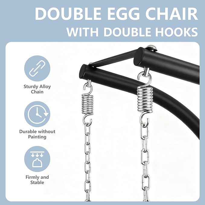 SWITTE Double Egg Swing Chair - Image 7