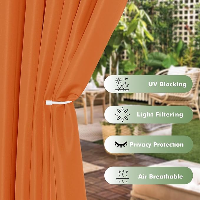 HolidayIdeas Waterproof Outdoor Curtains - Image 3