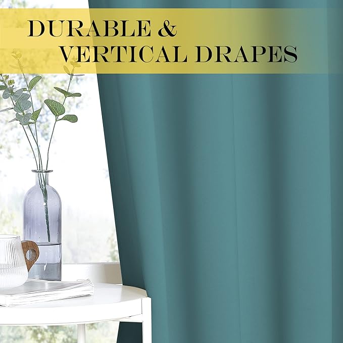 NICETOWN Blackout Patio Curtains 100 x 144 Inches Long - Image 4