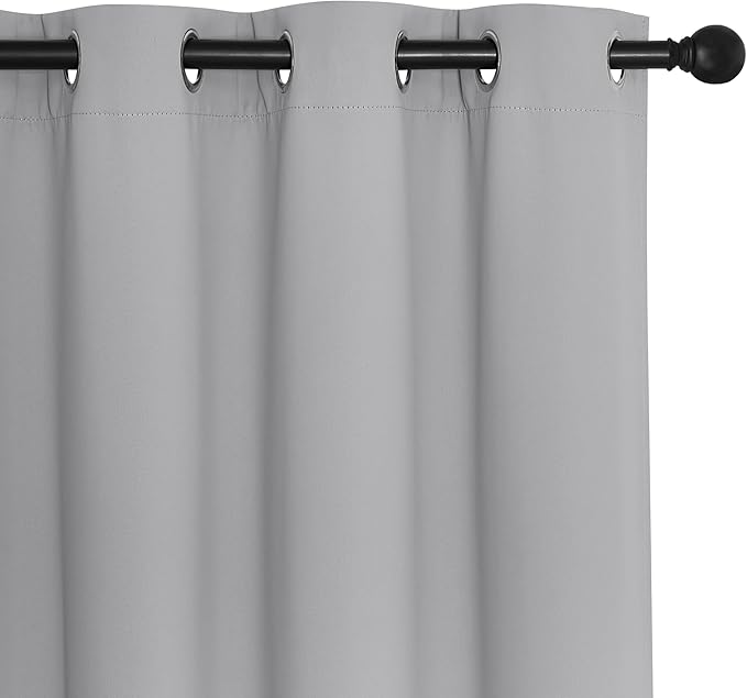NICETOWN Room Divider Curtain 132 Inches Long, Wide Blackout Sliding Door - Image 7