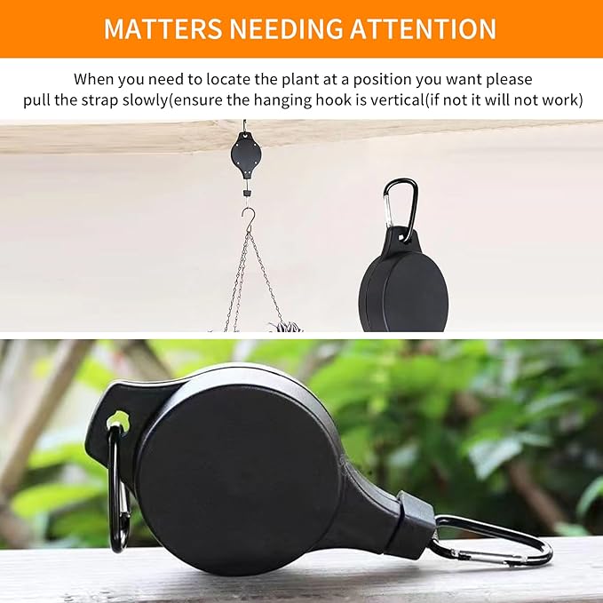 6PCS Adjustable Retractable Plant Pulley Hangers - Image 6