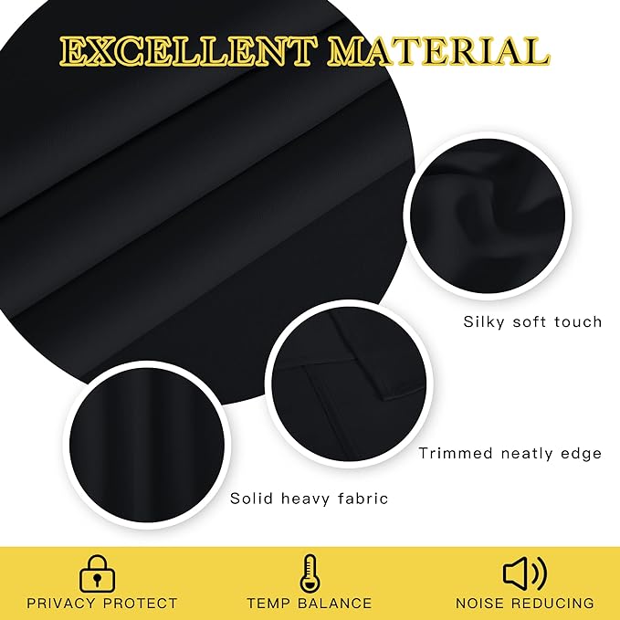 NICETOWN Black Out Blinds for Sliding Doors - Image 3