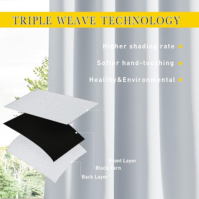 NICETOWN 2 Panels Windproof Outdoor Curtains - Image 5