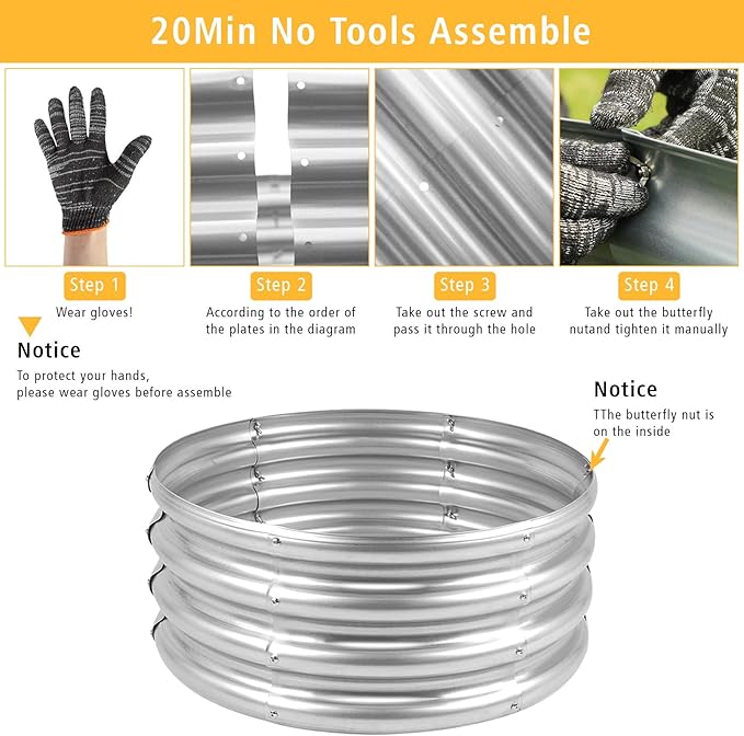 Garden Galvanized Raised Garden Bed Kit - Image 6