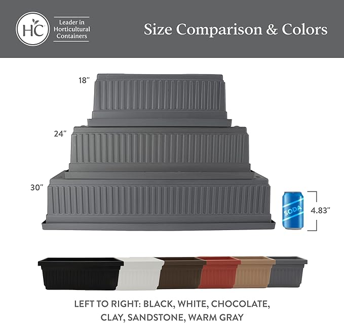 The HC Companies 18 Inch Venetian Window Planter Box - Image 6