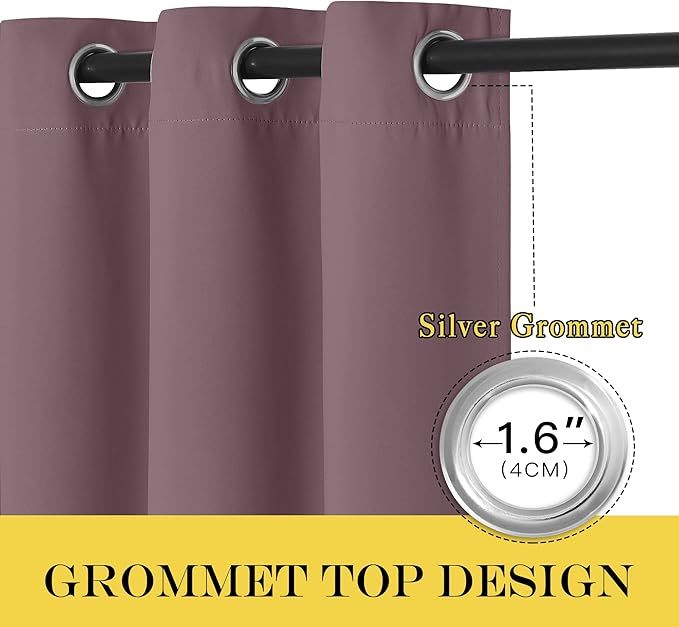 NICETOWN Sliding Door Curtain 108 Inches Long - Image 4
