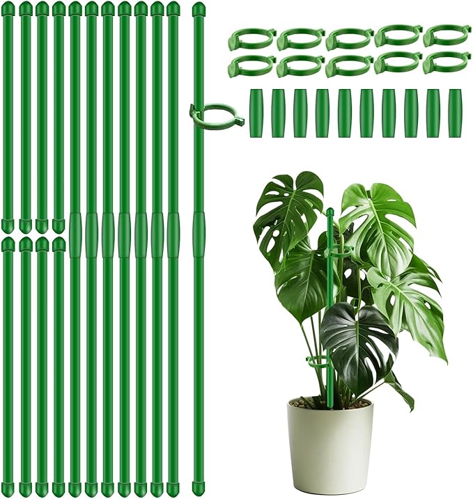 20Pcs Plant Support Stakes 17 inch SupKing Garden Orchid Sticks Extended to 3ft by SupKing