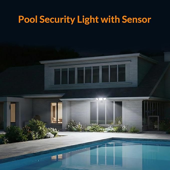 LEPOWER LED Motion Sensor Security Lights, 3 Head Motion Detected, Waterproof - Image 7