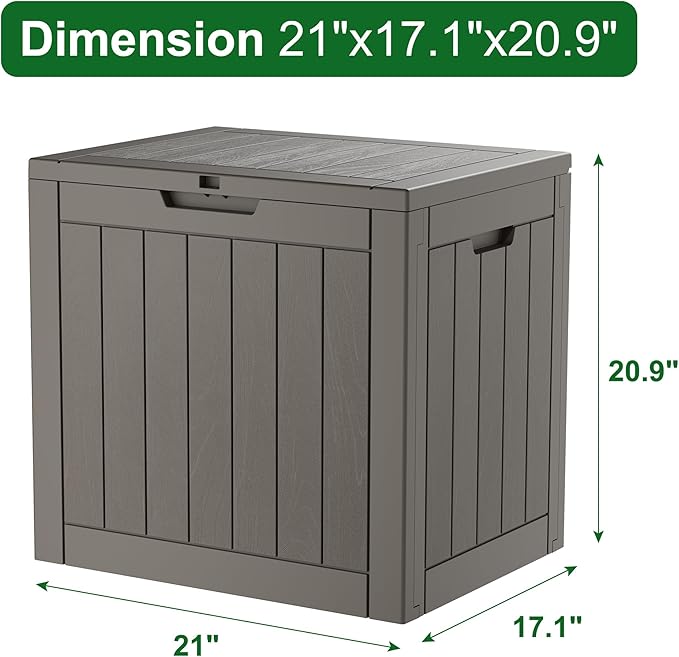 Outdoor Storage Box, Resin Deck Boxes Indoor and outdoor, Waterproof Storage - Image 3